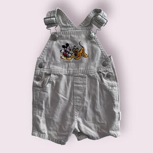 Y2K Disney Store Mickey Pluto Overalls